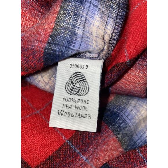 Pendleton Womens M Red Plaid 49er Jacket 100% Virgin Wool Limited Edition #5744 - Picture 7 of 9